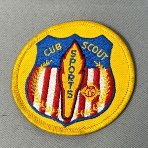 Vintage Cub Scout Patch Sports Age 5-10 Activity 3" Round